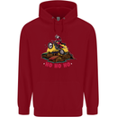 Christmas Santa Motocross Dirt Bike Childrens Kids Hoodie Red