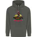 Christmas Santa Motocross Dirt Bike Childrens Kids Hoodie Storm Grey