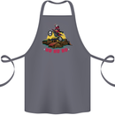 Christmas Santa Motocross Dirt Bike Cotton Apron 100% Organic Steel