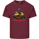 Christmas Santa Motocross Dirt Bike Mens Cotton T-Shirt Tee Top Maroon