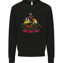 Christmas Santa Motocross Dirt Bike Mens Sweatshirt Jumper Black