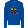 Christmas Santa Motocross Dirt Bike Mens Sweatshirt Jumper Royal Blue