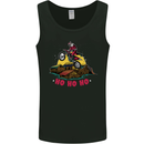 Christmas Santa Motocross Dirt Bike Mens Vest Tank Top Black