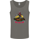 Christmas Santa Motocross Dirt Bike Mens Vest Tank Top Charcoal