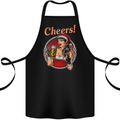 Christmas Sexy Santa Clause Xmas Cotton Apron 100% Organic Black