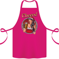 Christmas Sexy Santa Clause Xmas Cotton Apron 100% Organic Pink