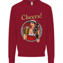 Christmas Sexy Santa Clause Xmas Mens Sweatshirt Jumper Red