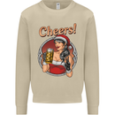 Christmas Sexy Santa Clause Xmas Mens Sweatshirt Jumper Sand