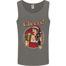 Christmas Sexy Santa Clause Xmas Mens Vest Tank Top Charcoal