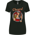 Christmas Sexy Santa Clause Xmas Womens Wider Cut T-Shirt Black