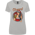 Christmas Sexy Santa Clause Xmas Womens Wider Cut T-Shirt Sports Grey