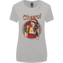 Christmas Sexy Santa Clause Xmas Womens Wider Cut T-Shirt Sports Grey