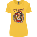 Christmas Sexy Santa Clause Xmas Womens Wider Cut T-Shirt Yellow