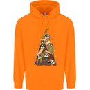 Christmas Sloth Tree Funny Xmas Childrens Kids Hoodie Orange