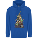 Christmas Sloth Tree Funny Xmas Mens 80% Cotton Hoodie Royal Blue