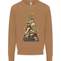 Christmas Sloth Tree Funny Xmas Mens Sweatshirt Jumper Caramel Latte