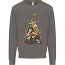 Christmas Sloth Tree Funny Xmas Mens Sweatshirt Jumper Charcoal