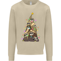 Christmas Sloth Tree Funny Xmas Mens Sweatshirt Jumper Sand