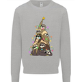 Christmas Sloth Tree Funny Xmas Mens Sweatshirt Jumper Sports Grey
