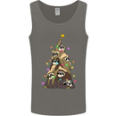 Christmas Sloth Tree Funny Xmas Mens Vest Tank Top Charcoal