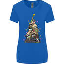 Christmas Sloth Tree Funny Xmas Womens Wider Cut T-Shirt Royal Blue