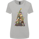 Christmas Sloth Tree Funny Xmas Womens Wider Cut T-Shirt Sports Grey