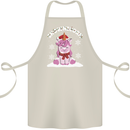 Christmas Snowicorn Funny Xmas Unicorn Cotton Apron 100% Organic Natural