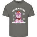 Christmas Snowicorn Funny Xmas Unicorn Kids T-Shirt Childrens Charcoal