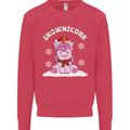 Christmas Snowicorn Funny Xmas Unicorn Mens Sweatshirt Jumper Heliconia