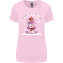 Christmas Snowicorn Funny Xmas Unicorn Womens Wider Cut T-Shirt Light Pink