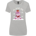 Christmas Snowicorn Funny Xmas Unicorn Womens Wider Cut T-Shirt Sports Grey