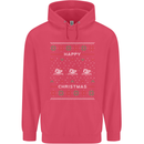 Christmas Swimming Design Childrens Kids Hoodie Heliconia