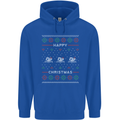 Christmas Swimming Design Childrens Kids Hoodie Royal Blue
