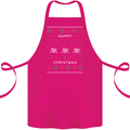 Christmas Swimming Design Cotton Apron 100% Organic Pink
