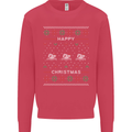 Christmas Swimming Design Kids Sweatshirt Jumper Heliconia