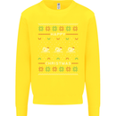 Christmas Swimming Design Kids Sweatshirt Jumper Yellow