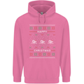 Christmas Swimming Design Mens 80% Cotton Hoodie Azelea