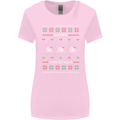 Christmas Swimming Design Womens Wider Cut T-Shirt Light Pink