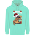 Christmas T-Rex Funny Dinosaur Childrens Kids Hoodie Peppermint