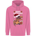 Christmas T-Rex Funny Dinosaur Mens 80% Cotton Hoodie Azelea