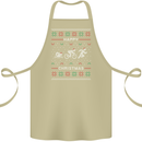 Christmas Triathlon Funny Fitness Gym Cotton Apron 100% Organic Khaki