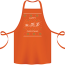 Christmas Triathlon Funny Fitness Gym Cotton Apron 100% Organic Orange