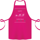 Christmas Triathlon Funny Fitness Gym Cotton Apron 100% Organic Pink