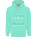 Christmas Triathlon Funny Fitness Gym Mens 80% Cotton Hoodie Peppermint