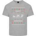 Christmas Triathlon Funny Fitness Gym Mens Cotton T-Shirt Tee Top Sports Grey