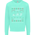 Christmas Triathlon Funny Fitness Gym Mens Sweatshirt Jumper Peppermint