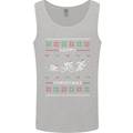 Christmas Triathlon Funny Fitness Gym Mens Vest Tank Top Sports Grey