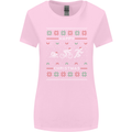 Christmas Triathlon Funny Fitness Gym Womens Wider Cut T-Shirt Light Pink