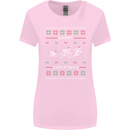 Christmas Triathlon Funny Fitness Gym Womens Wider Cut T-Shirt Light Pink