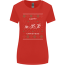 Christmas Triathlon Funny Fitness Gym Womens Wider Cut T-Shirt Red